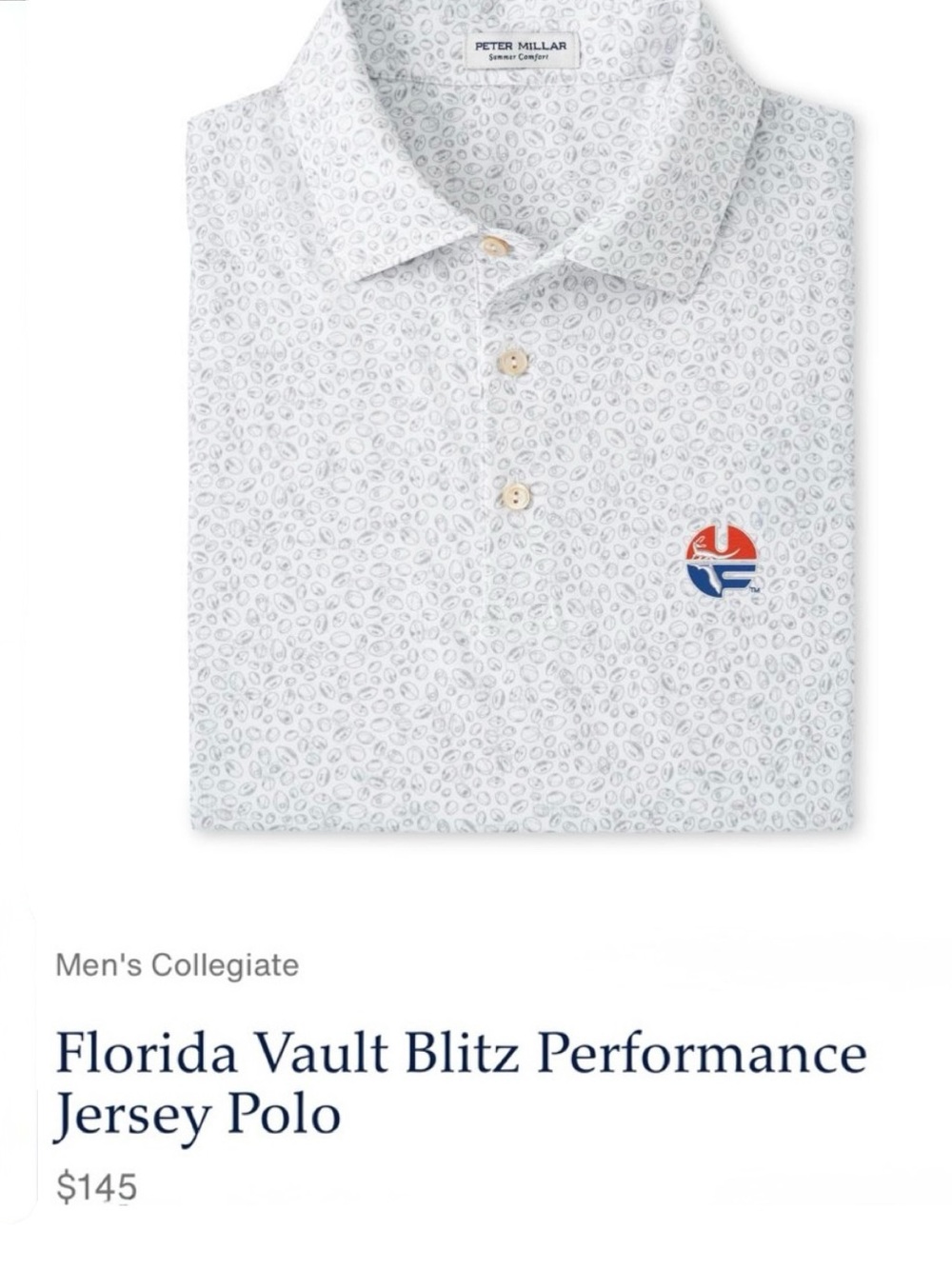 PETER MILLAR Florida Vault Blitz Performance Jersey Polo